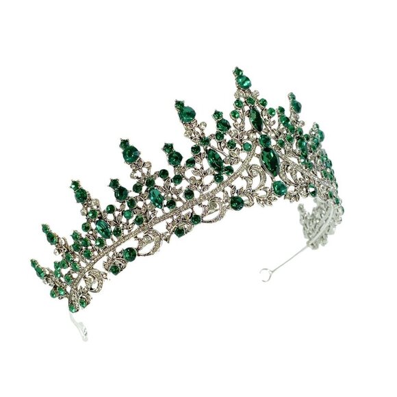 Princess Crown Tiara Crystal Hairband for Weddings Proms Halloween Accessories main image 6